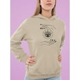 thumbnail image 2 of Fortune Teller  Design Hoodie Women -Image by Shutterstock, Female x-Large, 2 of 4