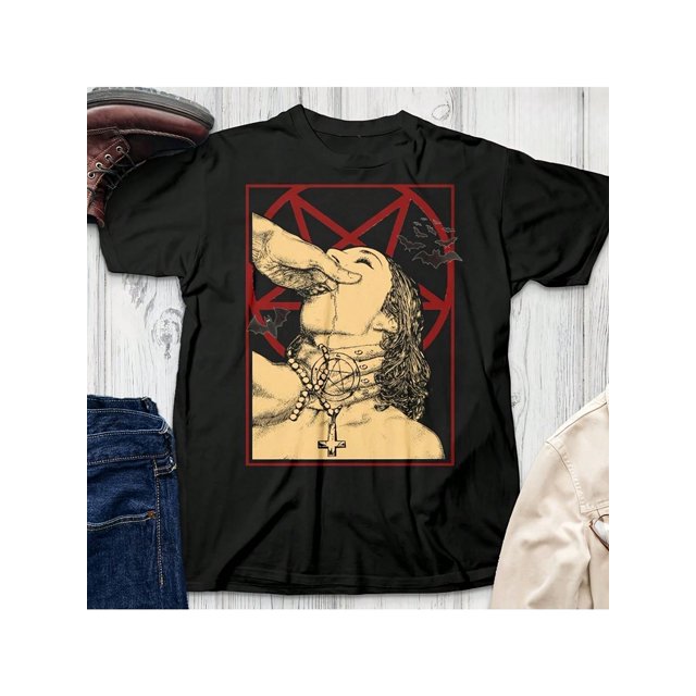 Halloween Choke Me Satan Naughty Sexy Costume unholy Nun unisex T-Shirt Satan occult, Pastel Goth Spooky Creepy Shirt, Baphomet Pentagram