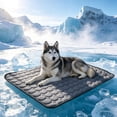 thumbnail image 6 of Self Cooling Pet Mat Ice Silk Cat Dog Cooling Cushion Washable Foldable Summer Cool Pad Breathable Mesh Back Heat Relief Sleeping Blanket for Indoor Car Travel Outdoor, 6 of 6
