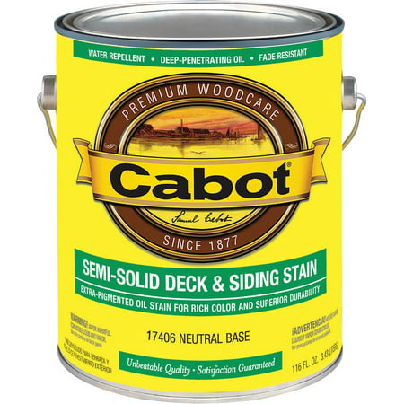 Semi-Solid Deck & Siding Stain, Neutral Base, 1-Gal. - Pack of