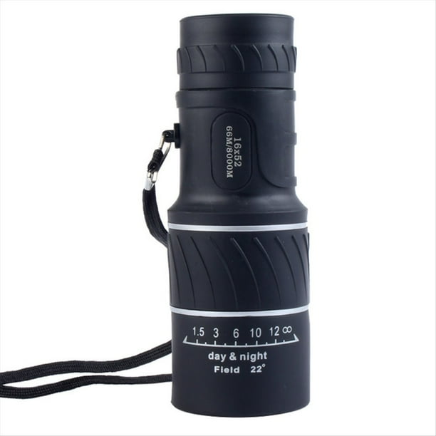 Telescopio Monocular 16X52 de Alta Definición con Zoom Óptico Portátil, Visión para Actividades de Camping Al Aire Libre.