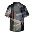 thumbnail image 6 of Domuza Halloween Scrub Shirt Men Witch Castle Pattern Casual Short Sleeve V Neck Shirts Stylish Comfort Funny Medical Tops with 3 Pocket Green M, 6 of 6