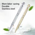 thumbnail image 3 of Stainless Steel Massage Pen Ergonomic Anti-corrosive Professional Glossy Reusable Washable Foot Hand Back Shoulder Reusable Washable Massager Tool Silver, 3 of 7
