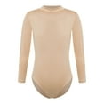 thumbnail image 3 of MSemis Kids Girls Long Sleeves Bodysuit Ballet Modern Dance Gymnastic Leotard, 3 of 4