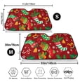 thumbnail image 3 of Fotbe X-mas and New Year Car Windshield Sunshade | Sun Visor Protector Front Window Shade, Keeps Out UV Rays, Keeps Your Vehicle Cool-Small, 3 of 7