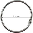 thumbnail image 2 of Clipco Book Rings Large 2-Inch Nickel Plated (50-Pack), 2 of 3