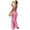 Pink, variant on Crochet Maxi Dress Sexy Bathing Suit Cover up Low Cut Knit Bodycon Backless Split Long Beach Swimsuit Dresses