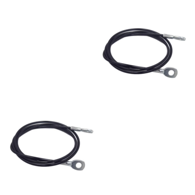 Greeniant Cuerda de polea, Cable de gimnasio, Cable de Fitness de larga duración, profesional, de alta resistencia, firmeza, equipo a prueba de Negro 1.5 metros 2piezas