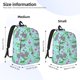 thumbnail image 2 of Easygdp Hippo With Flamingos And Crocodiles Mochila de Lona Resistente para Laptop, Compatible con Laptops de 15 a 17 pulgadas, Ideal para Escuela, Trabajo y Viajes-Medium, 2 of 5