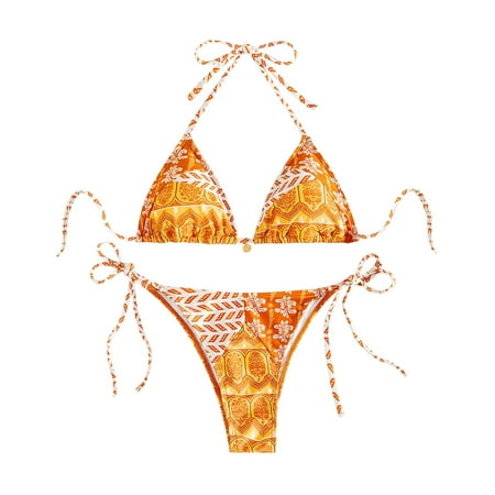 Yanyanz Bestselling Swimsuit  Women s Bikini Sets High Waisted Bathing Suits Two Swimsuits Floral Print Sexy Bikinis  Bathing Suit for Women  Modest Swimsuits for Women  B L