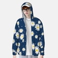 thumbnail image 3 of Xecao Daisies Flowers for Sun Shirt-A lightweight, hoodie-style long-sleeve UV protection garment designed for other outdoor activities., 3 of 9