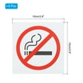 thumbnail image 2 of Uxcell 3.9"x3.9" No Smoking Signs No Vaping Sign No Smoking Symbol Weatherproof 6 Pack, 2 of 7