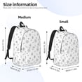 thumbnail image 3 of Bixox Hand Drawn Turtle Printing Canvas Backpack Lightweight Casual Travel Backpack School Backpack Fits 15.6 Inch Notebook, 3 of 5