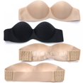 thumbnail image 2 of Soutien-gorge Demi-Bonnet Aguichant Uni pour Femmes, Sans Coutures, Doux, Invisible, 2 of 9