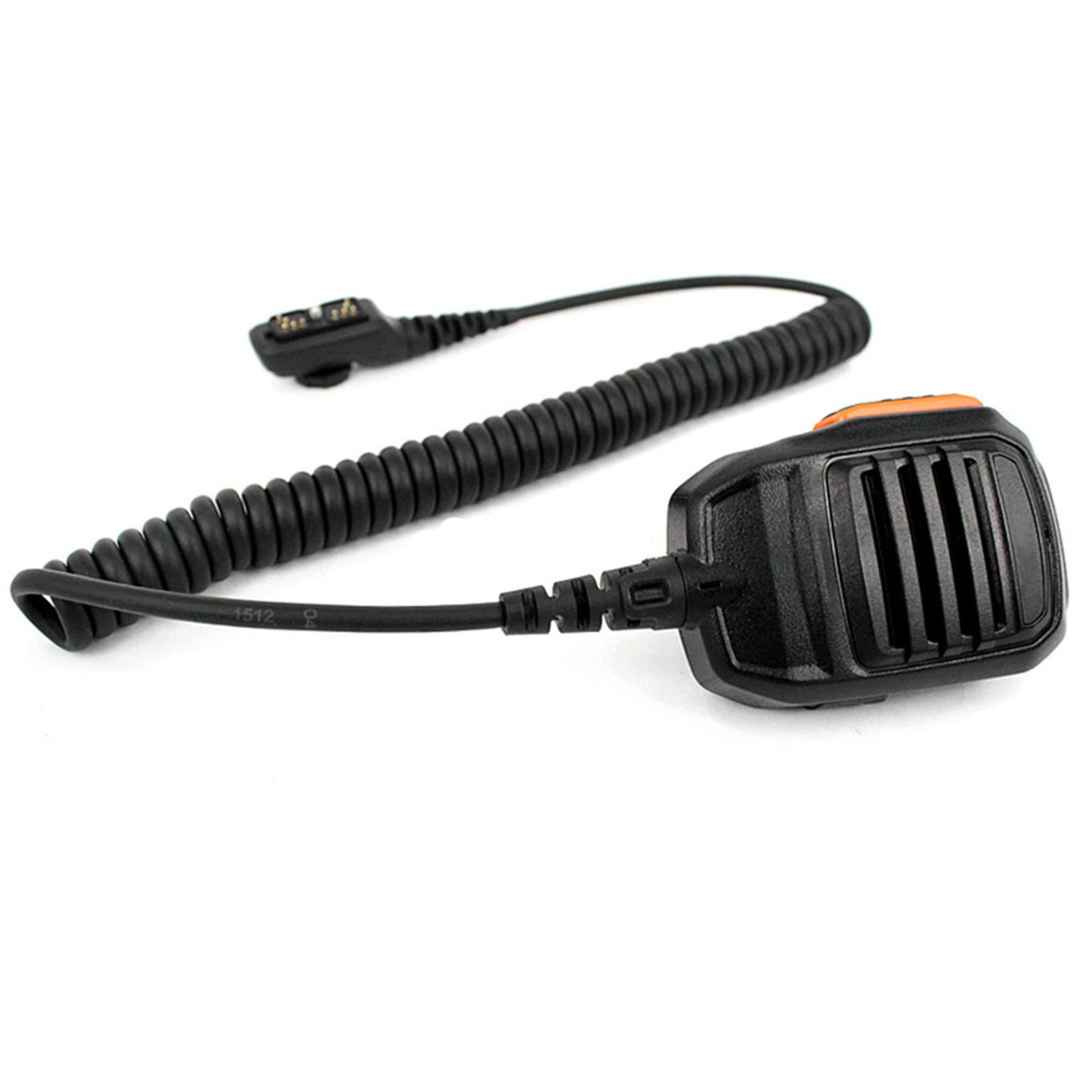 Waterproof Speaker Mic IP54 Rated Quality Audio, 360° Rotating Clip for Security Personnel