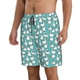 thumbnail image 2 of Naloa Cartoon Funny Goose Men's Beach Shorts, Surfing shorts, Swim trunks, Quick Dry Swim Trunks for Surfing Beach Fun - Large, 2 of 9