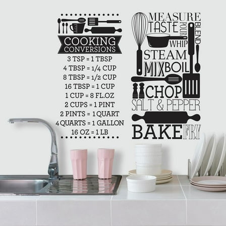 Cooking Conversions Wall Decals
