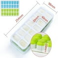 thumbnail image 5 of 2 Pack Silicone stackable Ice Cube Trays, Reusable Flexible Silicone Ice Cube Trays with Spill-Resistant Removable Lids, Easy Release Ice Maker Tray - Easy to Use & Dishwasher Safe (White+Black)…, 5 of 5