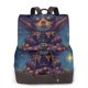 thumbnail image 1 of Disketp Dreamy Jester Under Stars Mochila de Cuero para Mujer, Bolso de Espalda Antirrobo con Estilo para Viaje, Trabajo y Uso Diario, 1 of 4