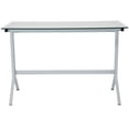 thumbnail image 6 of Flash Furniture Winfield Collection Glass Computer Desk with White Metal Frame, 6 of 6