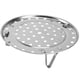 thumbnail image 5 of BRIGHTFUFU Ollas de vapor redondas de acero inoxidable de tres patas de tamaño pequeño de 20 cm, soporte para cocinar al vapor, cocina casera, 5 of 8