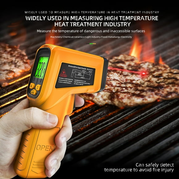 BSIDE Thermometer,1 Kitchen Temperature Thermometer Screen Handheld Infrared Screen Handheld Thermometer Handheld Temperature Meter Infrared Thermometer Meter Lcd Thermometer 12 Screen Infrared 12 1