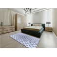 thumbnail image 5 of Ahgly Company Machine Washable Indoor Rectangle Transitional Lavender Blue Area Rugs, 3' x 5', 5 of 7