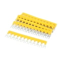 thumbnail image 1 of 6 Pcs 400V 10A Bloque de Conexión de Terminales Tipo Horquilla de 12 Posiciones Amarillo, 1 of 1
