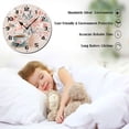 thumbnail image 3 of ZXCXRQFa Coffee Cup Flower Wood Wall Clock Silent Non-Ticking Kitchen Desk Clock Battery Operated Analog Decorative Round Clocks 10 in Garden Home Decor, 3 of 7