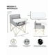 thumbnail image 5 of Periquera Xtellar Para Bebe Portatil Plegable Silla Comer Ajustable Color Gris, 5 of 5
