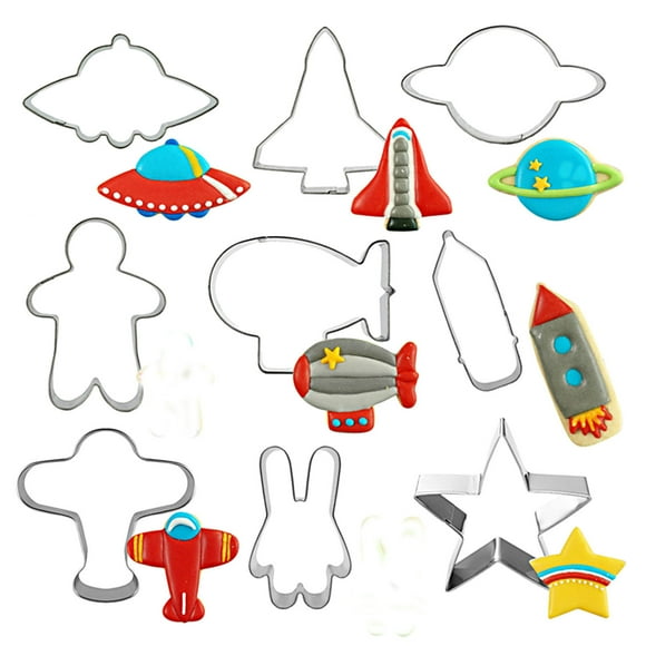 RKSTN Cake Pop Mold Spaceship Shape Stainless Steel Diy Mould Baking Mould Kitchen Tool Baking Cake Pop Mold