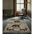 thumbnail image 6 of MDA Home Wild Life Beige/Brown Polypropylene Area Rug - 8'1'' x 10'5'', 6 of 6