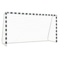 thumbnail image 2 of vidaXL Soccer Goal Training Soccer Net Practice Net Metal Black and White, 2 of 11