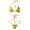 Bright Yellow, variant on 2Pcs Lady Sexy Solid Color Halter Mini Bra G-String Bikini Set Swimwear Swimsuit