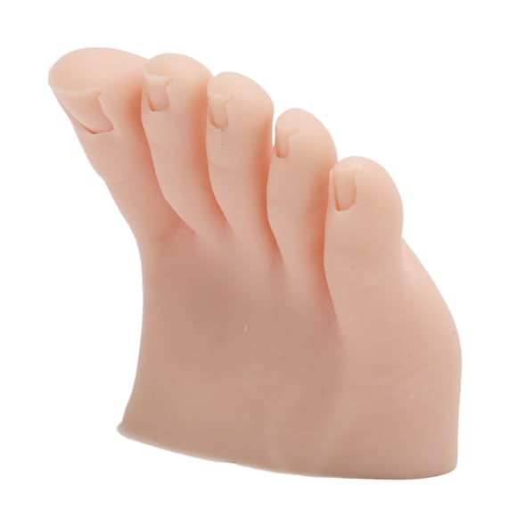 Modelo de pie para entrenamiento de uñas BuyWeekMX práctica de tatuaje pie falso SILICONA Color de piel medio
