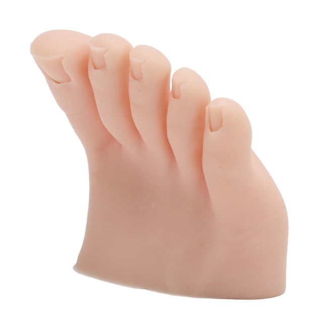 Modelo de pie para entrenamiento de uñas BuyWeekMX práctica de tatuaje pie falso SILICONA Color de piel medio