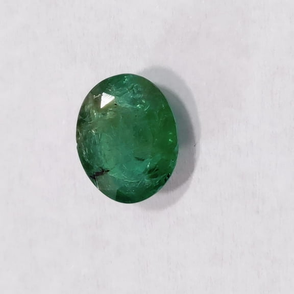 4.45 Carat Natural Green Emerald Oval Cut Loose Gemstone Jewelry Making