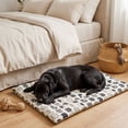 thumbnail image 4 of Thick Warm Pet Sleeping Mat for Dogs & Cats,35x26 Inch Dog Bed Pad, Soft Breathable Cushion for Crate Sofa Travel All Season,White L, 4 of 6
