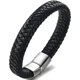 thumbnail image 3 of FlätadeläderarmbandförmänArmbandArmbandMode, 3 of 5