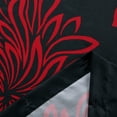 thumbnail image 3 of Comfort Spaces Red/Black Shower Curtain, Floral Bathroom Shower Curtains, Botanical Lightweight Bath Curtains Decor, 72"x72" Shower Curtain, 3 of 5
