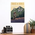 thumbnail image 2 of Fernie, British Columbia, Canada, Take a Hike (12x18 Aluminum Art, Indoor Outdoor Metal Sign Decor), 2 of 5