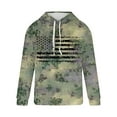 thumbnail image 3 of POROPL Mens Hoodies Graphic Sports Retro Print Pullover Sweatshirt with Pocket, 3 of 4