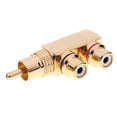 thumbnail image 4 of Conector De Vídeo Forma de pistola RCA 1 macho a 2 hembra AV Audio Video Splitter Adaptador Conector Ndcxsfigh Para estrenar, 4 of 7