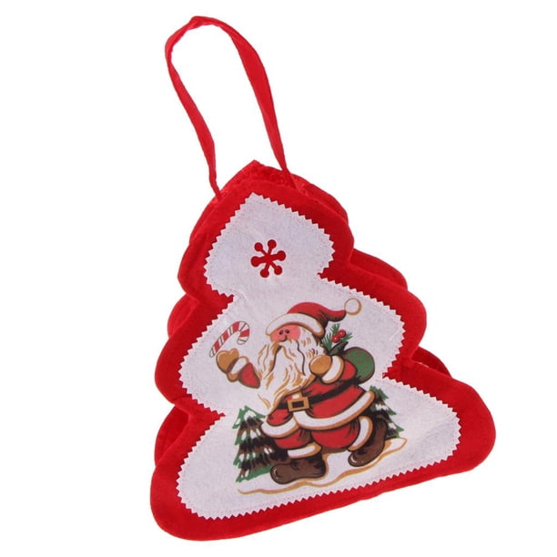 Bolsa de regalo con asa para guardar regalos de Navidad, Papá Noel y muñeco de nieve