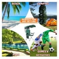 thumbnail image 4 of CozyBox Portable Folding Camping Chairs with Canopy Shade, Beach Chair for Adults, Durable Weather Resistant 600D Cloth, Camping Chair with Canopy for Outdoors [Green], 4 of 7