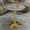 Golden+Grey, variant on Round Dining Table, 27.6-inch white coffee table, mid-century modernModern Bistro Table tulip table. Round marble table, ,Perfect for kitchens, compact spaces, living rooms, cafes and more