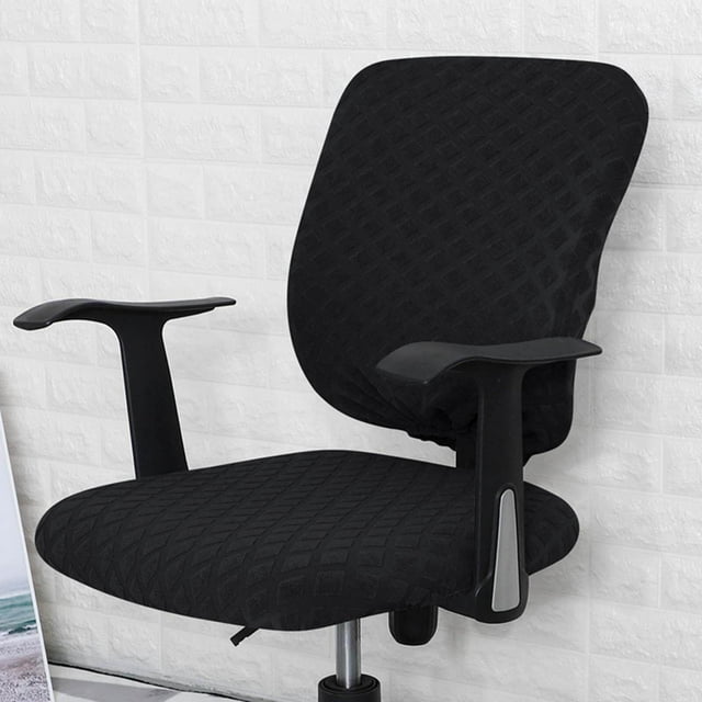 Langgg Split Office Chair Cover Waterproof Universal Washable Protective black