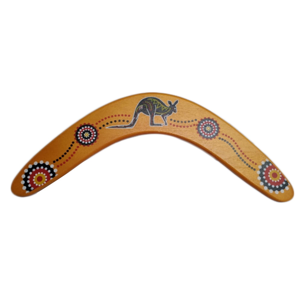Wooden Returning Boomerang V to Shaped Flying Saucer Toys Durable Boomerang Equipment for Flying Saucer Toys for Outdoor Games 