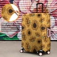 thumbnail image 4 of Yellow Black Polka Dot Sunflower Pattern Luggage Cover Fashion Suitcase Cover Baggage Covers Fit 25-28 Inch Luggage (Go Travel), 4 of 5