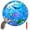 Round - 39.37 in, variant on Water Cat Toy, Cooling Mat for Dogs, Interactive Sensory Toy for Indoor, Outdoor Cats and Dogs, Thickened Non-Slip Pet Activity Pad